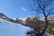 Invernale solitaria pomeridiana in VENTUROSA (1999 m) da Buffalora il 21 febb. 2018 - FOTOGALLERY